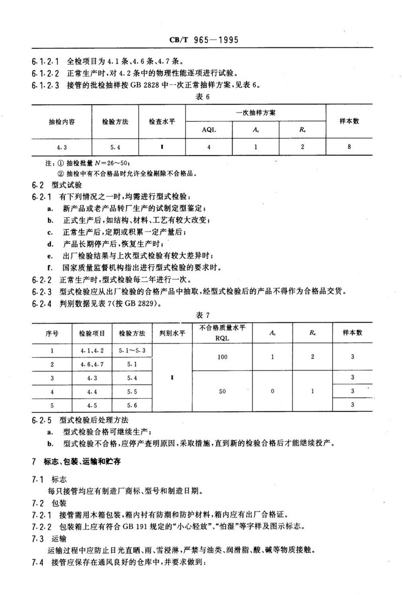 【行業(yè)標準】橡膠補償接管CB/T 965-1995船舶標準 【行業(yè)標準】橡膠補償接管CB/T 965-1995船舶標準